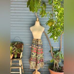 Vintage 100% Cotton Bohemian Maxi Skirt